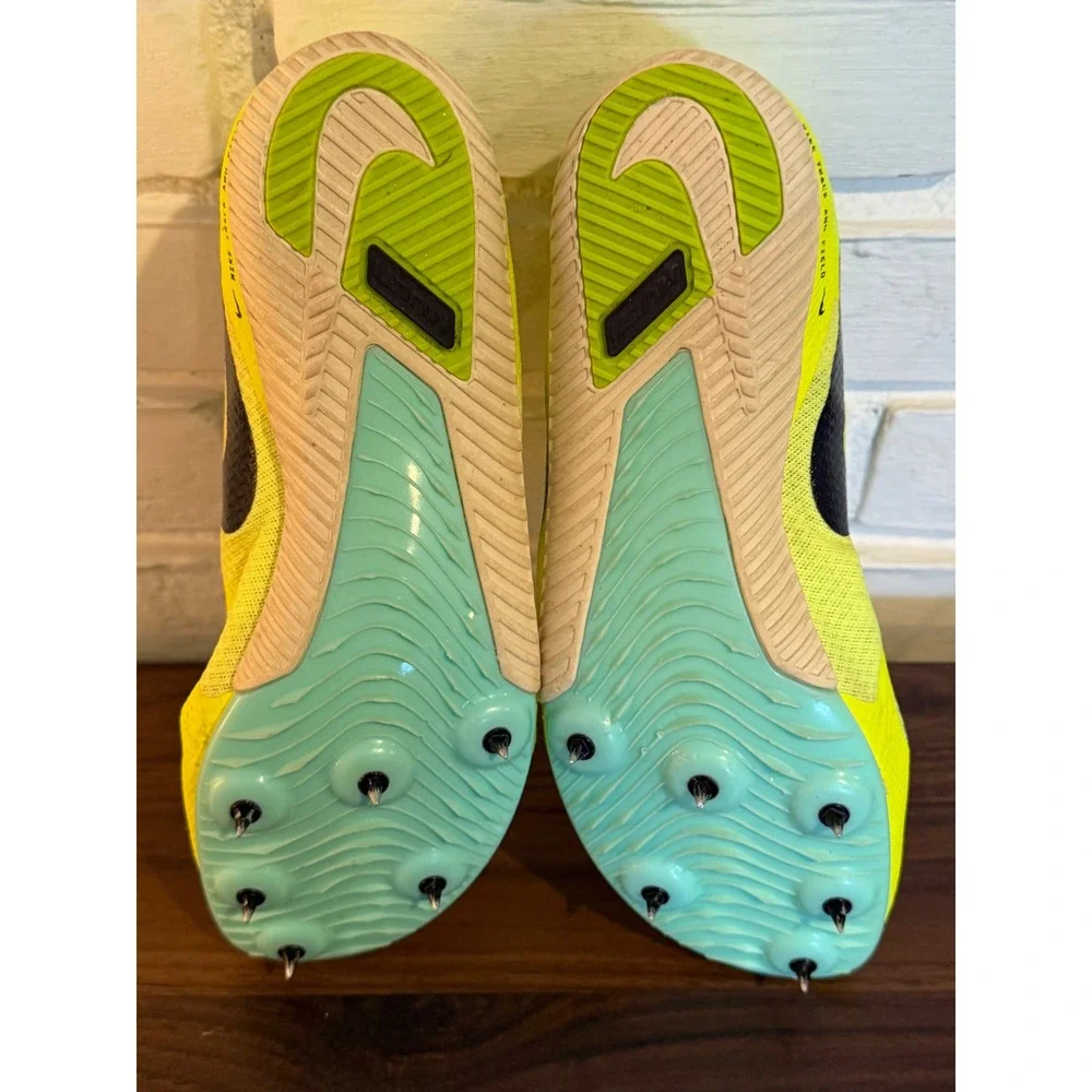 Nike Rival Multi Track Field Spikes Volt Yellow Multi Event Spikes M7 W8.5‎ Neon